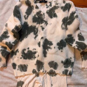 Flowers by Zoe Green and White Kids Matching Set